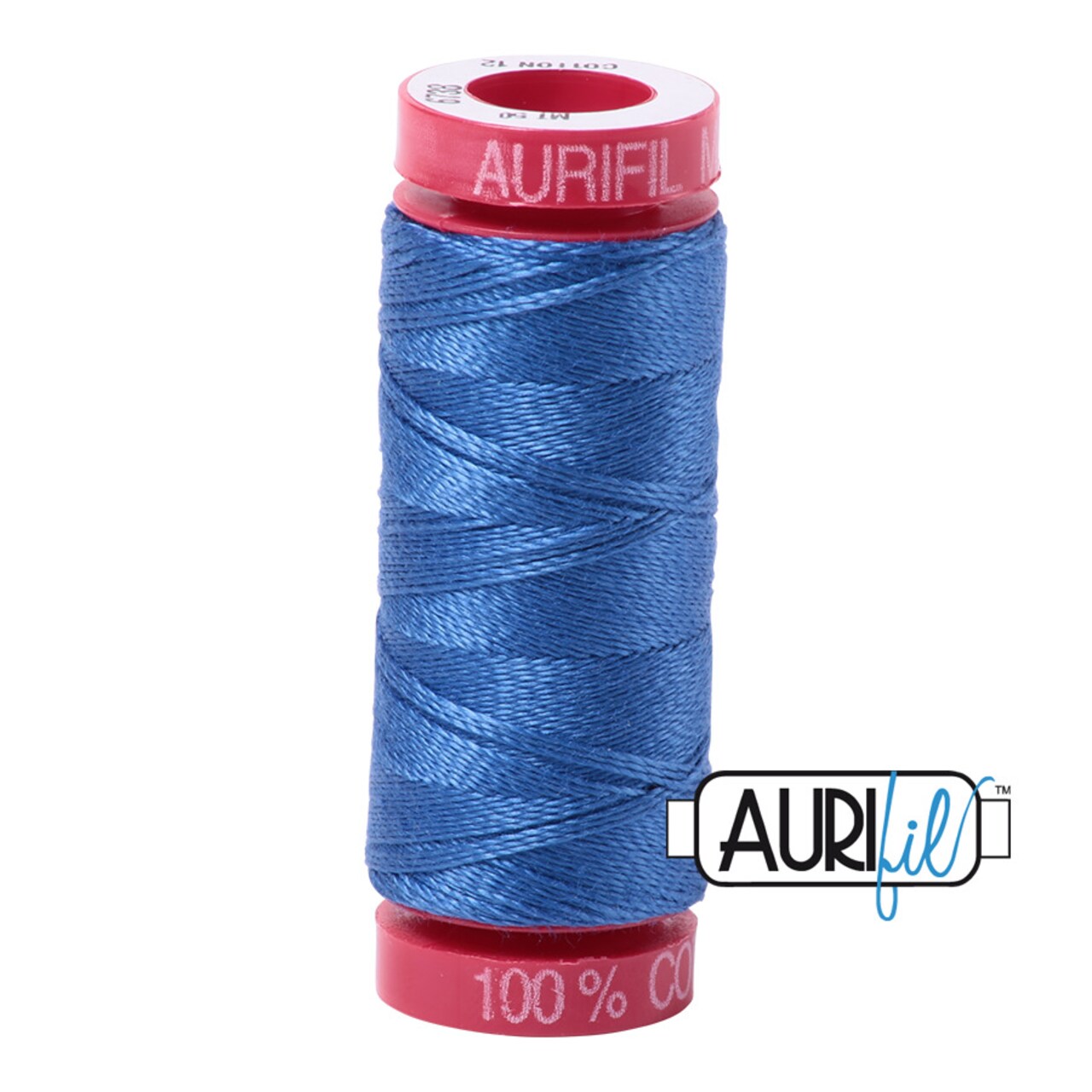 Peacock Blue (6738) | 12wt Small Spool (50M / 54Y) | Aurifil Thread